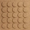 Underlägg square dots svart kork 20 x 20 cm