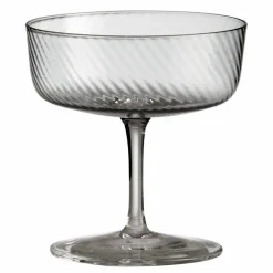 Unique Swirl champagneglas 25 cl, grå