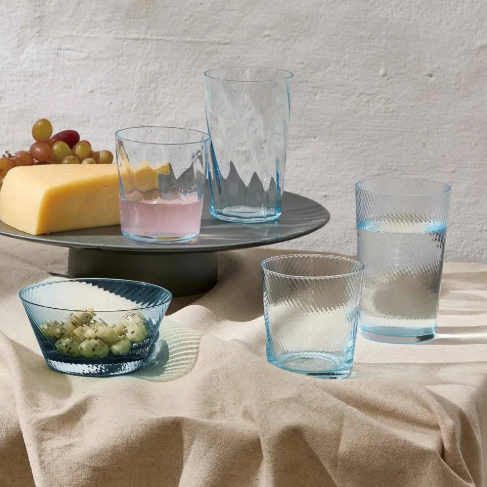 Unique Swirl highballglas 45 cl, mörkblå