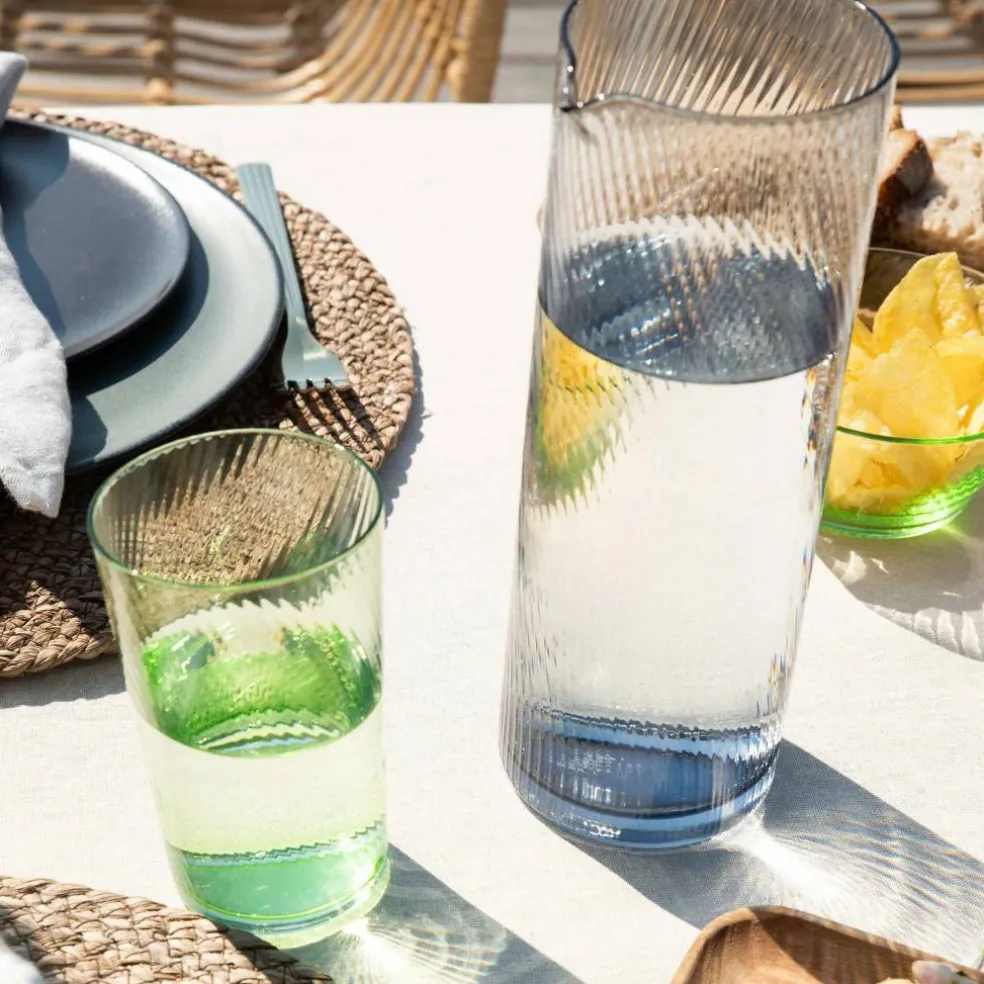 Unique Swirl highballglas 45 cl, mörkblå