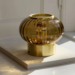 Urc portabel bordslampa 19 cm, amber