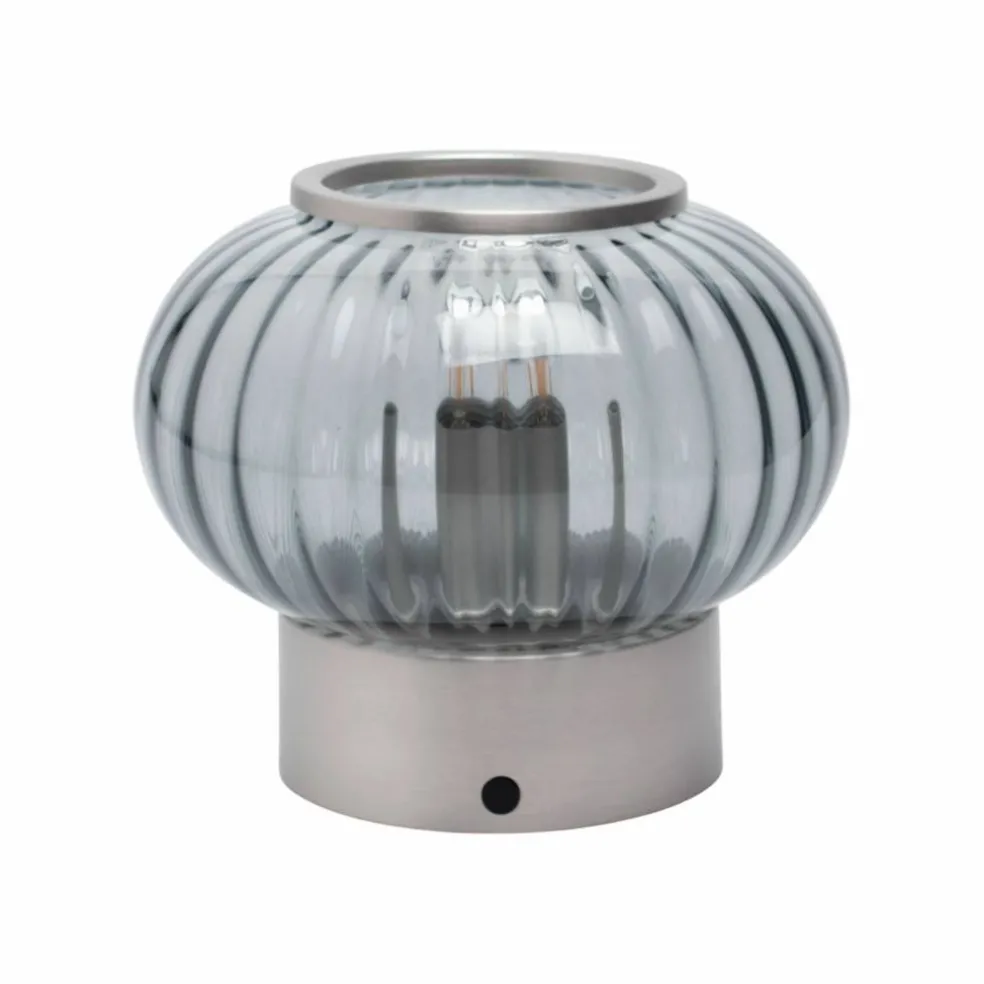 Urc portabel bordslampa 19 cm, smoke