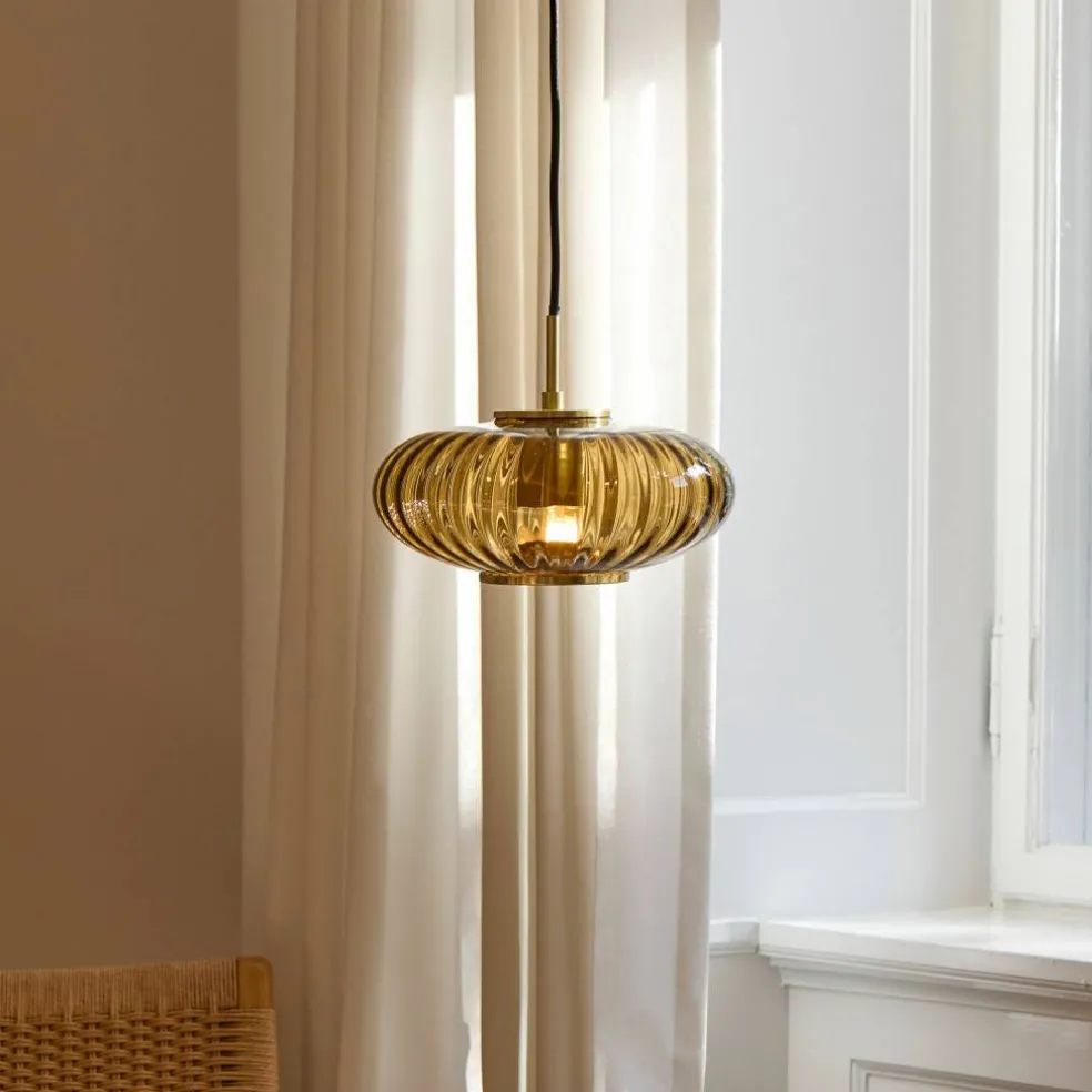 Urc taklampa 26 cm, amber
