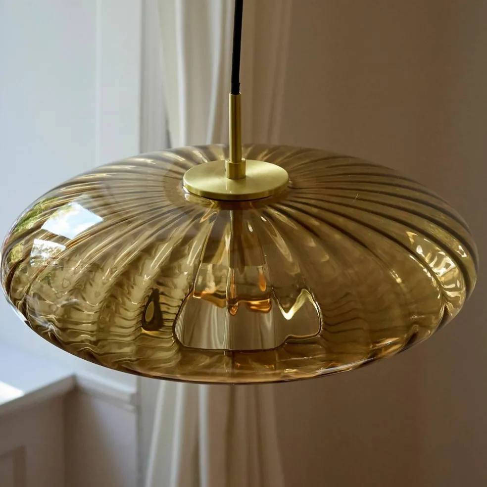 Urc taklampa 26 cm, amber
