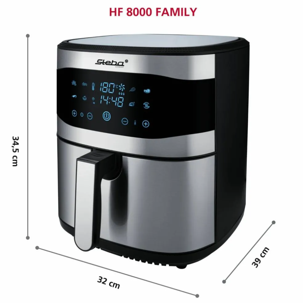 Varmluftsfritös STHF8000FAMILY, 8 liter