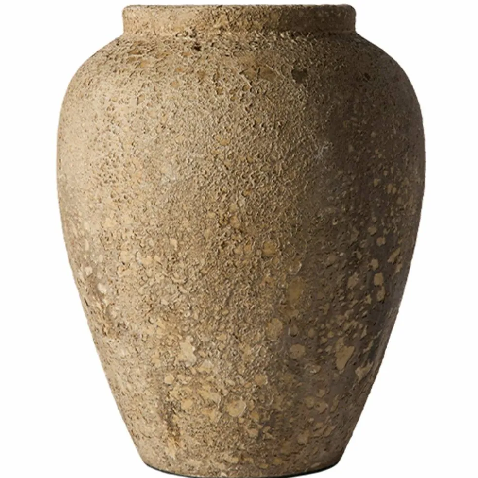 Vas 38 cm, beige