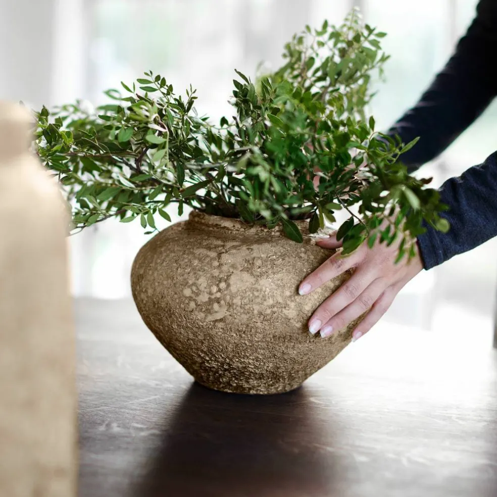 Vas 40 cm, beige