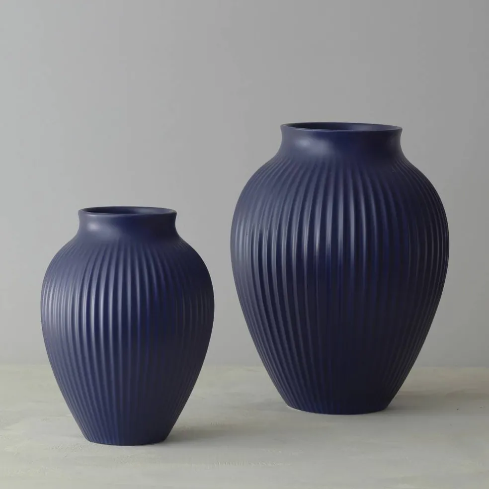 Vas 20 cm ripple, dark blue