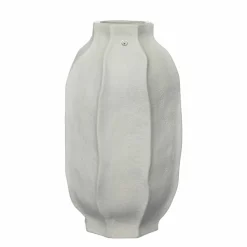 Vas i stengods 22 cm, naturvit