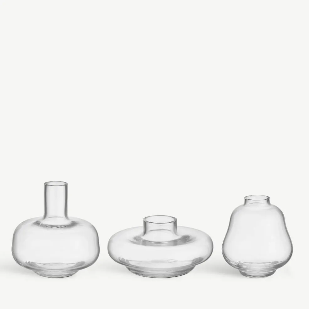 Vas 3-pack, klar