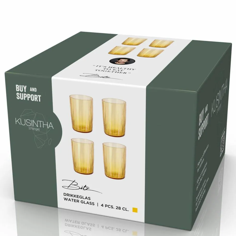 Vattenglas 28 cl 4-pack, rosa