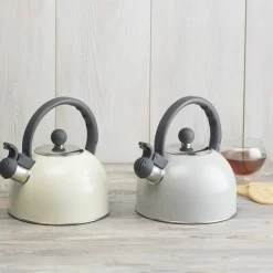 Vattenkittel med vissla 1,4 liter Beige