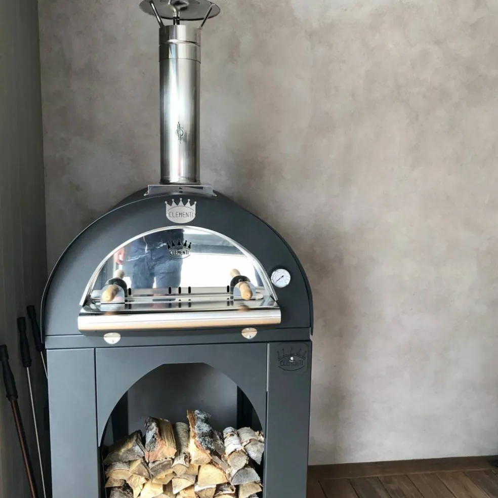 Vedeldad Pizzaugn 60x60 cm. Antracit