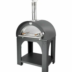 Vedeldad Pizzaugn 60x60 cm. Rostfritt stål