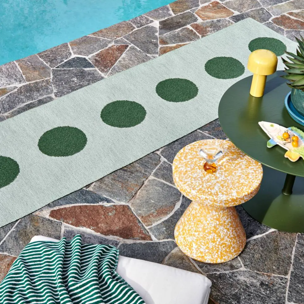 Vera Pop matta 70 × 280 cm, leaf/misty mint