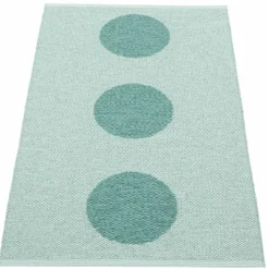 Vera Pop matta 70 × 120 cm, leaf/misty mint