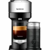 Vertuo Next Deluxe Value Pack, kaffemaskin och mjölkskummare, pure chrome