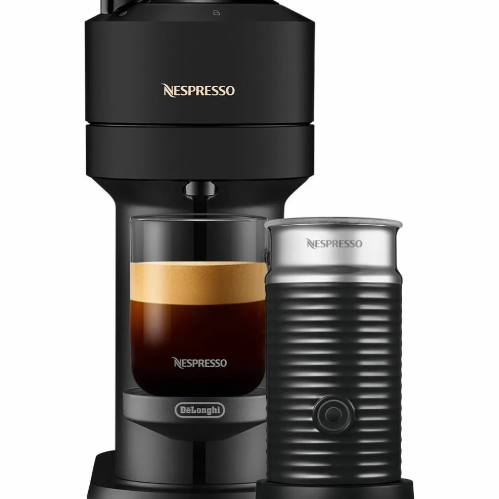 Vertuo Next Value Pack kaffemaskin och mjölkskummare, svart
