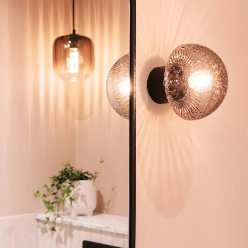 16 vägglampa, vit/krom