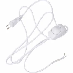 Väggsladd med dimmer 2 m, vit