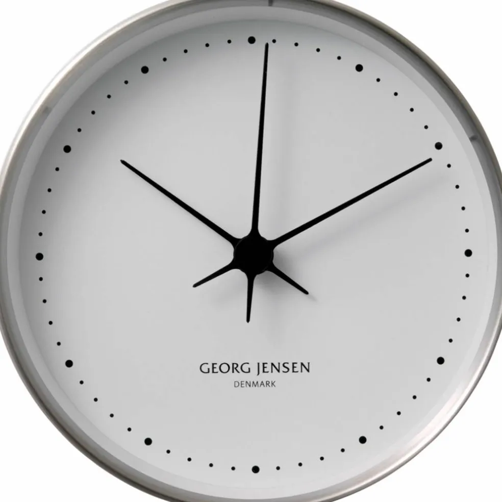 Väggur Stål/Vit 10 cm
