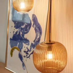 Vibra taklampa 26 cm, amber