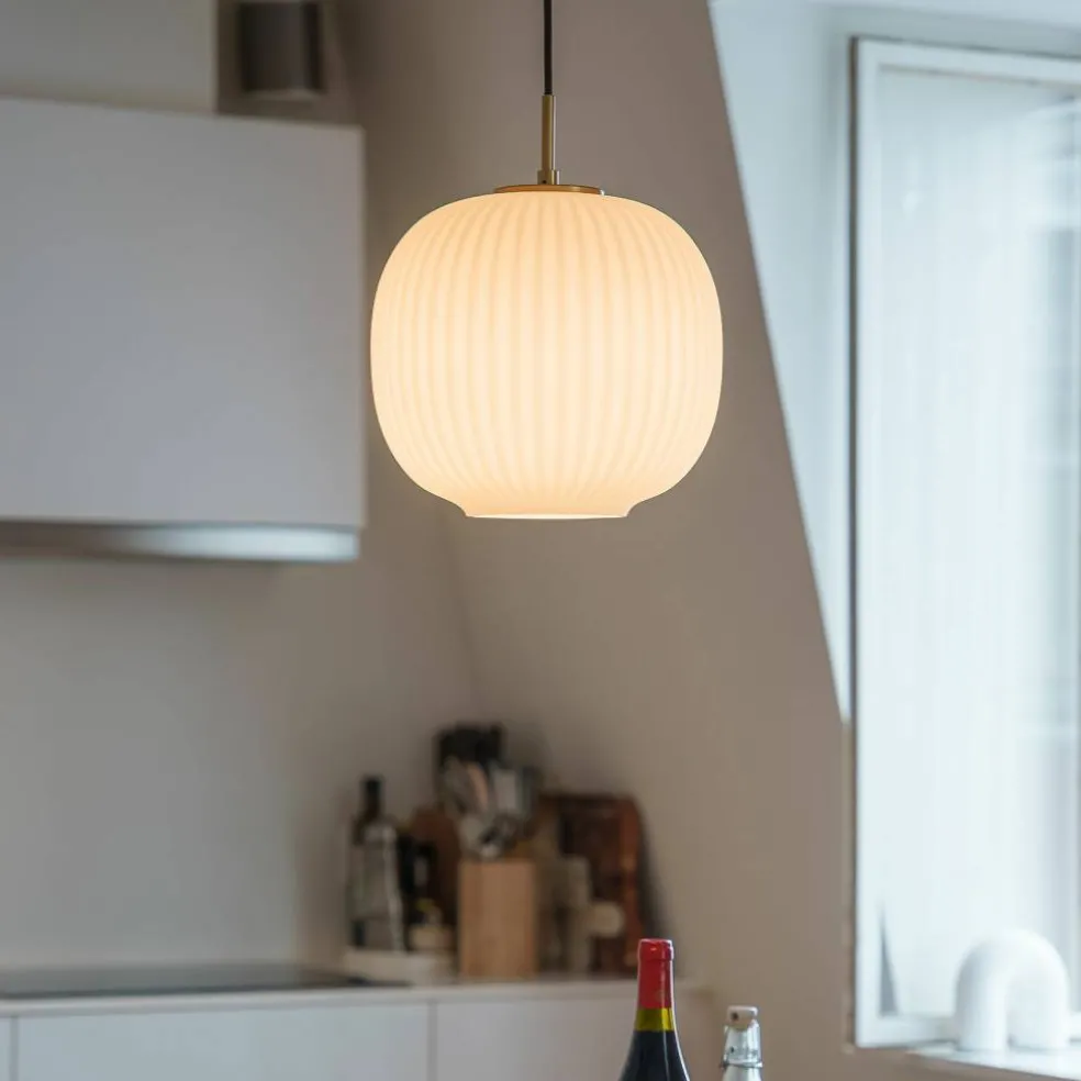 Vibra taklampa 26 cm, opal