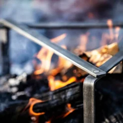 Vikbart grillställ
