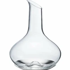 Vinkaraff i Glas med Rostfritt Fat