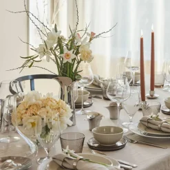 Vinkaraff i Glas med Rostfritt Fat