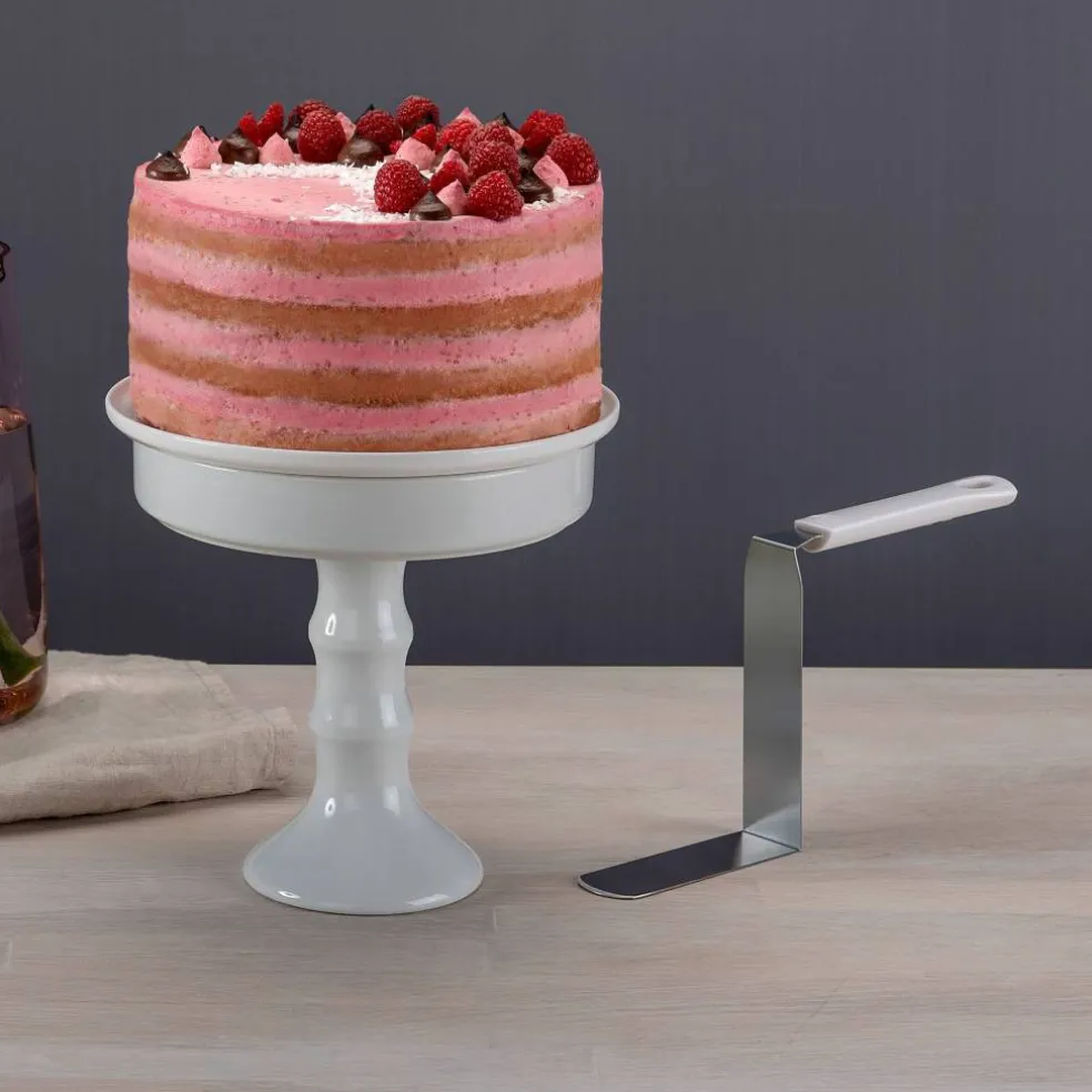 Vinklad palettkniv extra hög 23 cm, vit