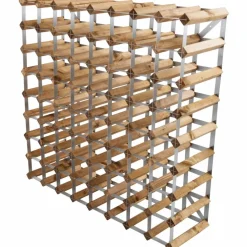 Vinställ Påbyggnadsbart 72 Flaskor Light oak