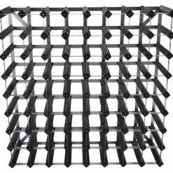 Vinställ Påbyggnadsbart 12 Flaskor Black Ash