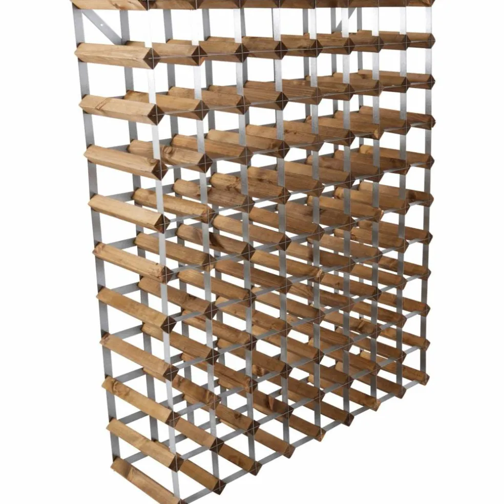 Vinställ Påbyggnadsbart 90 Flaskor Light oak