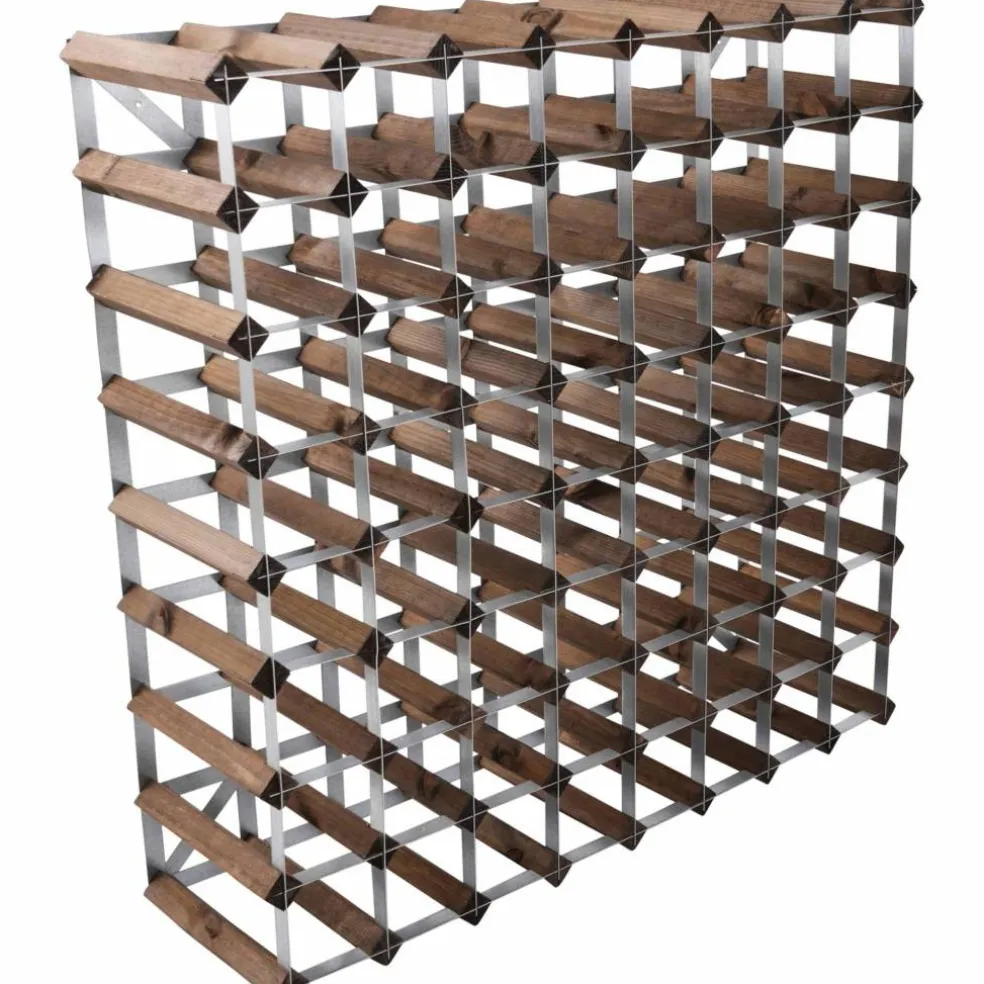 Vinställ Påbyggnadsbart 72 Flaskor Dark oak