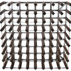 Vinställ Påbyggnadsbart 72 Flaskor Dark oak