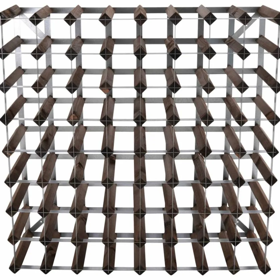 Vinställ Påbyggnadsbart 72 Flaskor Dark oak