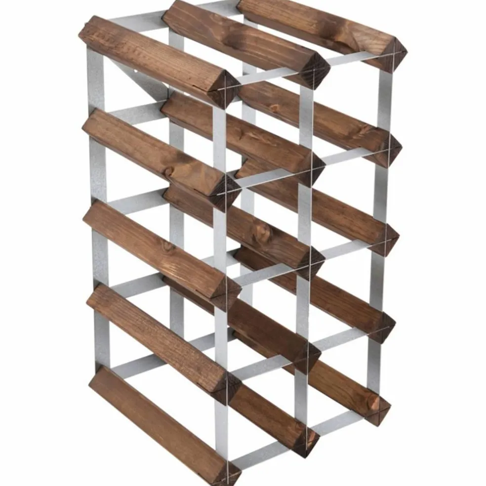 Vinställ Påbyggnadsbart 12 Flaskor Dark oak