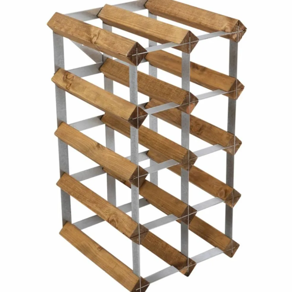 Vinställ Påbyggnadsbart 12 Flaskor Dark oak