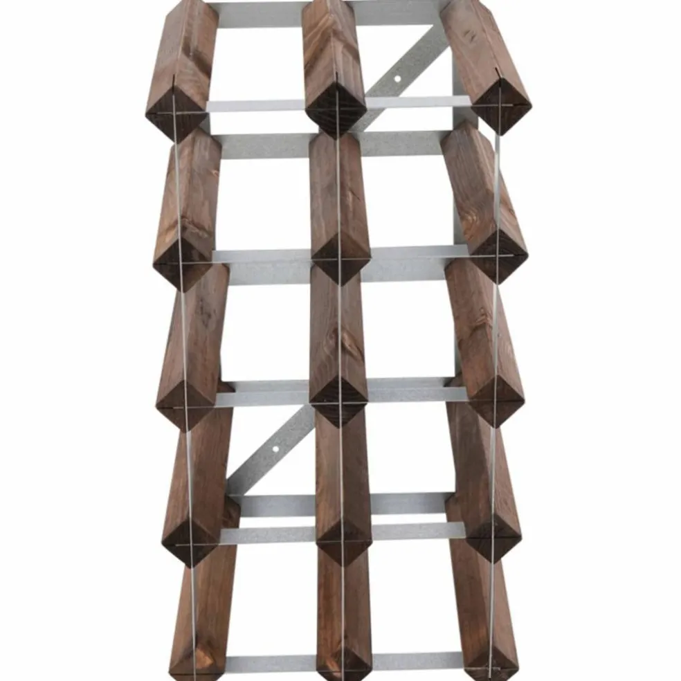 Vinställ Påbyggnadsbart 12 Flaskor Dark oak