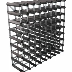 Vinställ Påbyggnadsbart 90 Flaskor Black Ash