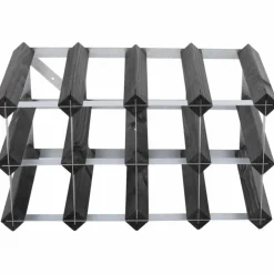 Vinställ Påbyggnadsbart 90 Flaskor Black Ash