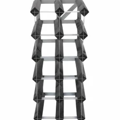 Vinställ Påbyggnadsbart 90 Flaskor Black Ash