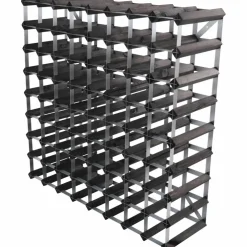 Vinställ Påbyggnadsbart 90 Flaskor Black Ash