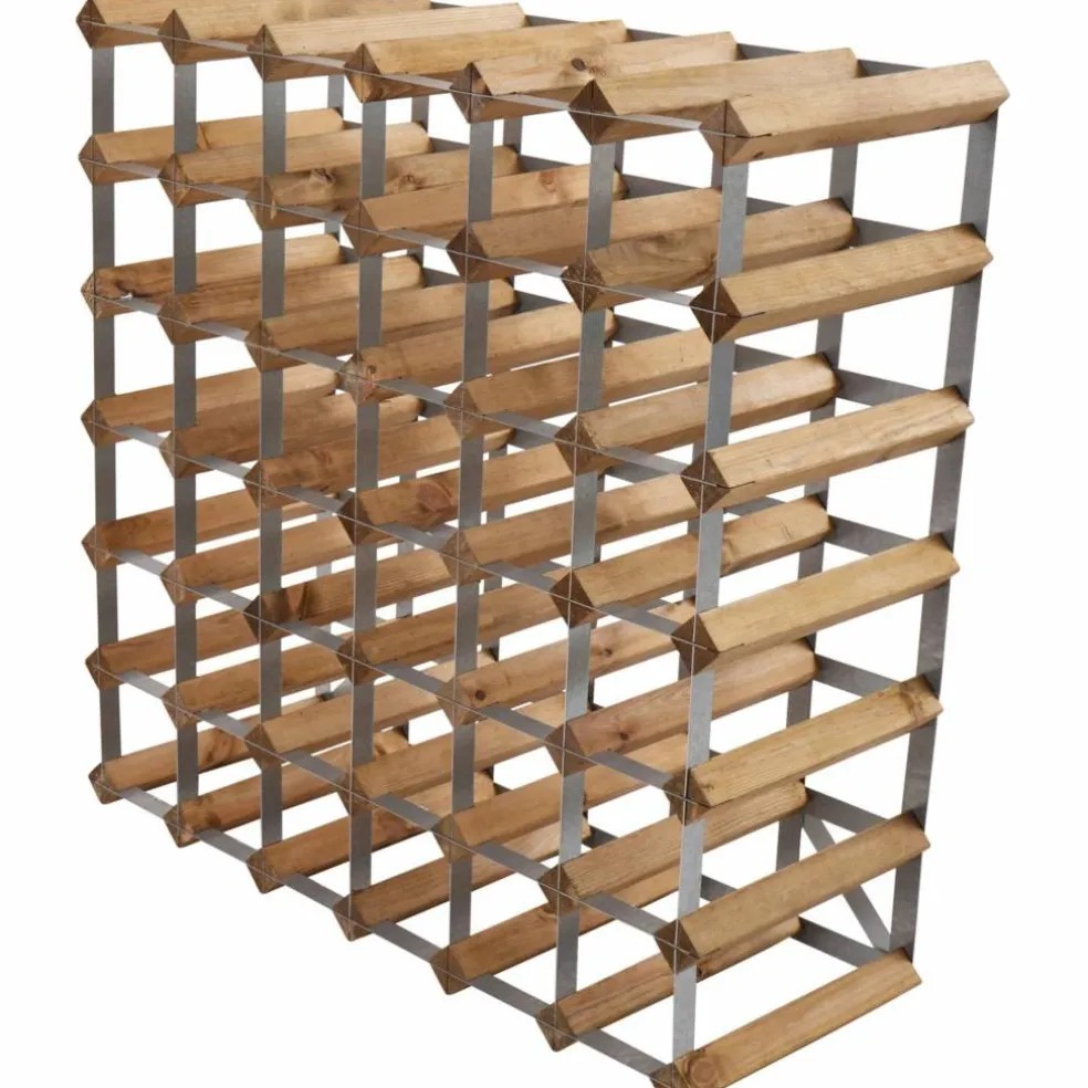Vinställ Påbyggnadsbart 42 Flaskor Dark oak