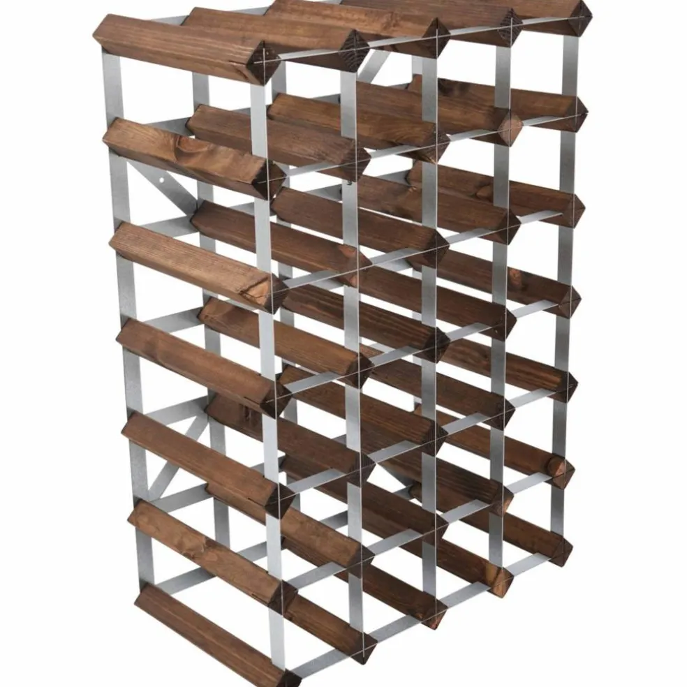 Vinställ Påbyggnadsbart 30 Flaskor Light oak