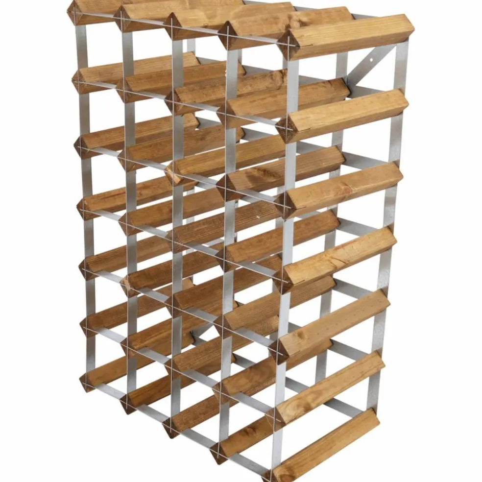 Vinställ Påbyggnadsbart 30 Flaskor Light oak