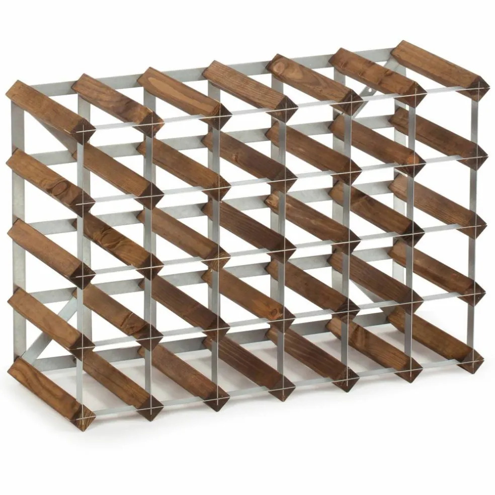 Vinställ Påbyggnadsbart 30 Flaskor Dark oak