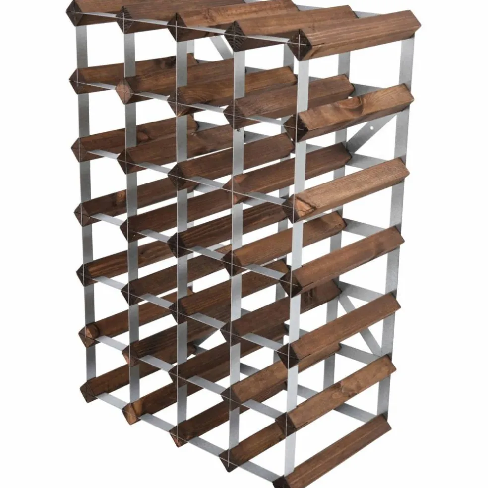 Vinställ Påbyggnadsbart 30 Flaskor Dark oak