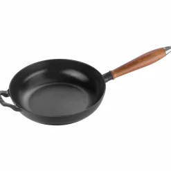 Vintage Stekpanna med trähandtag 28 cm.